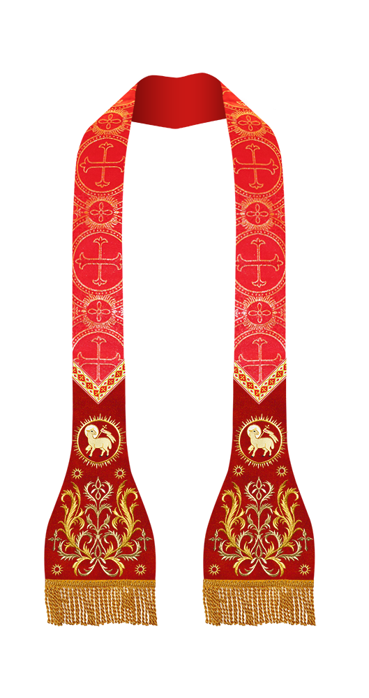 Roman Stole with Braided Embroidery