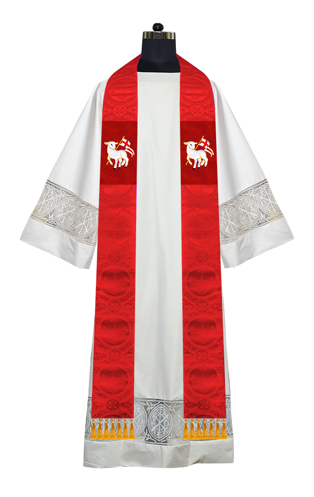 Embroidered Priest Stole with Motif