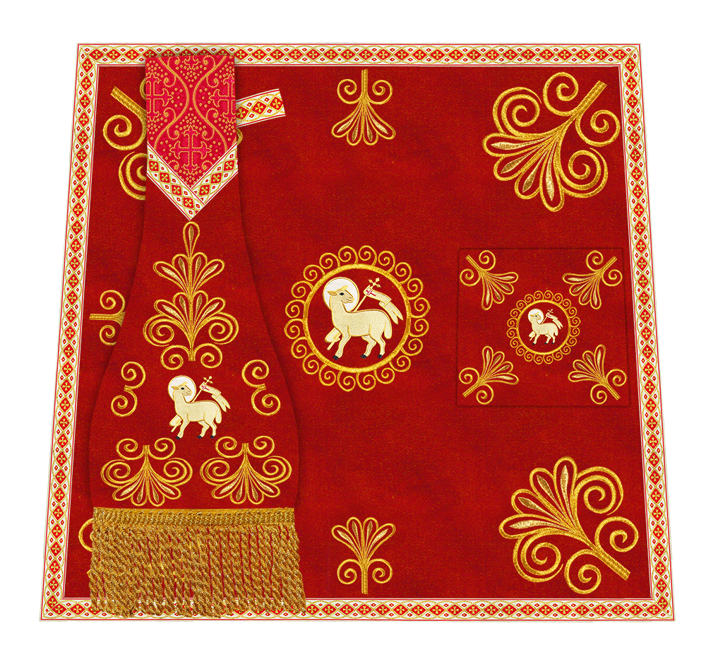 Ornate Embroidery Mass set with Motif