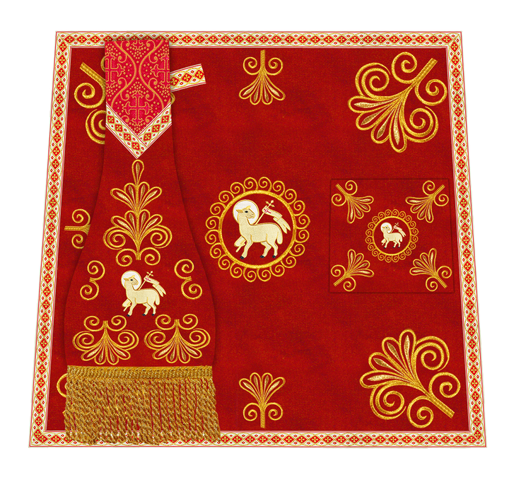 Ornate Embroidery Mass set with Motif