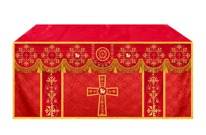 Exquisite Altar Cloth with Intricate Embroidery