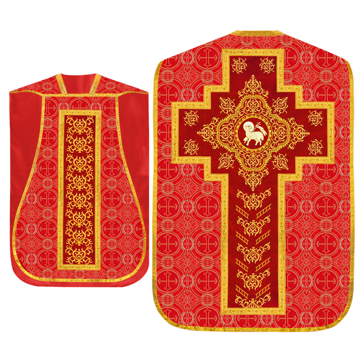 Set of four Roman Chasuble with stole