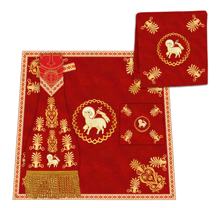 Embroidered Roman Cope with Adorned Spiritual Motif