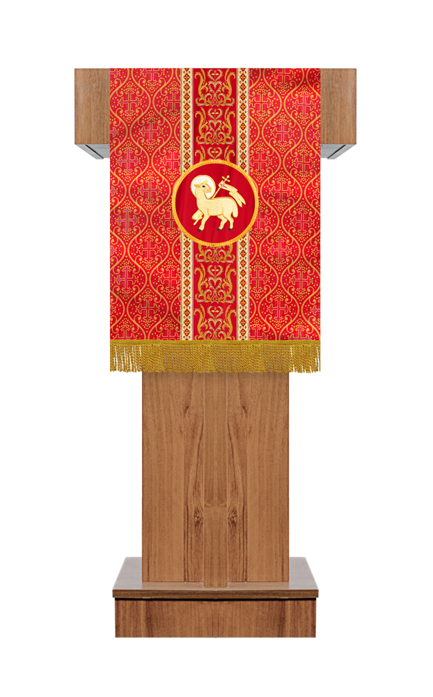 Communion Table Cloth with Embroidered Trims