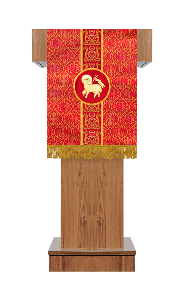 Pulpit/Lectern with Adorned Braid and Trim