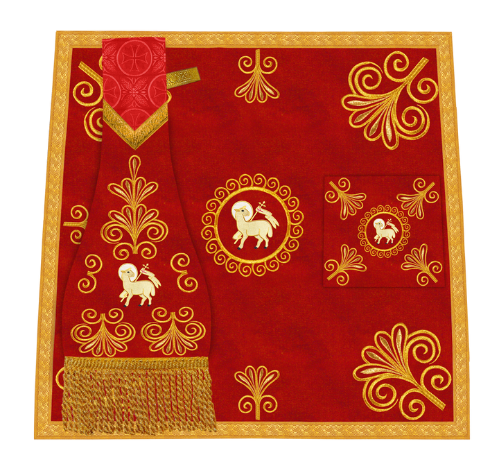 Church Mass Set with Elegant Liturgical Embroidery