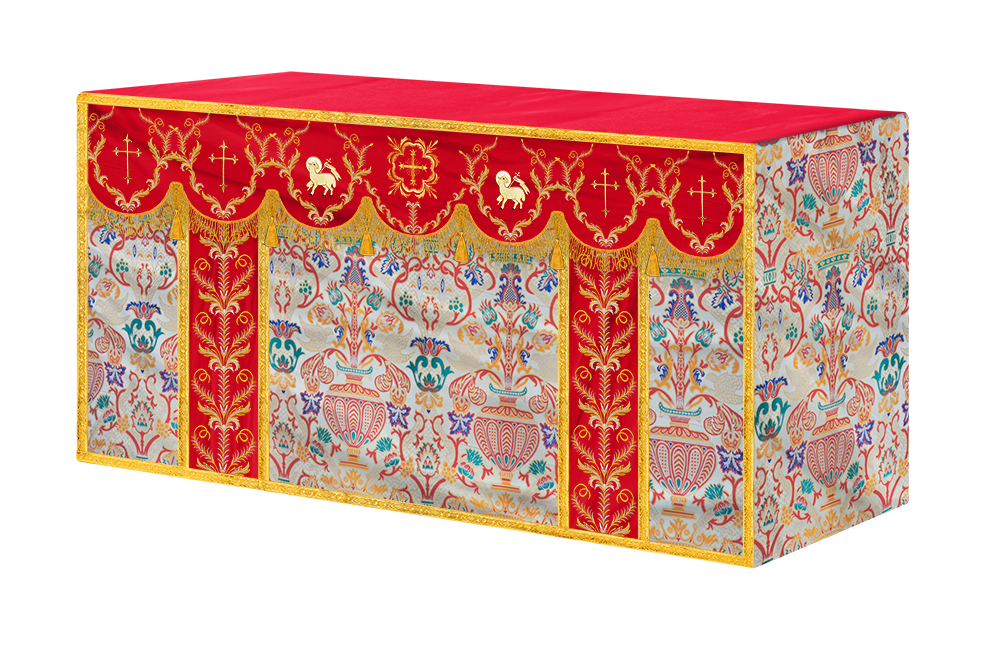 Tapestry Altar Cloth with Liturgical Motif
