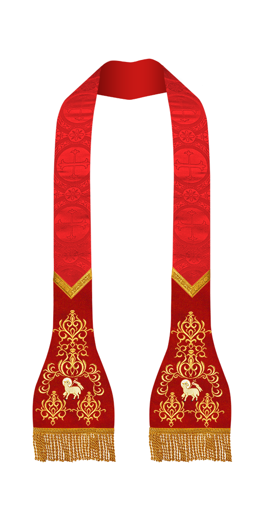 Set of 4 roman stole with adorned motif