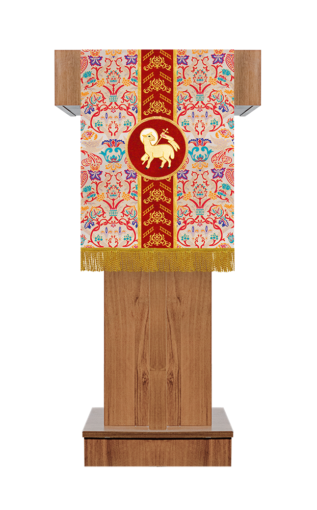 Tapestry Pulpit/Lectern with Woven Braids