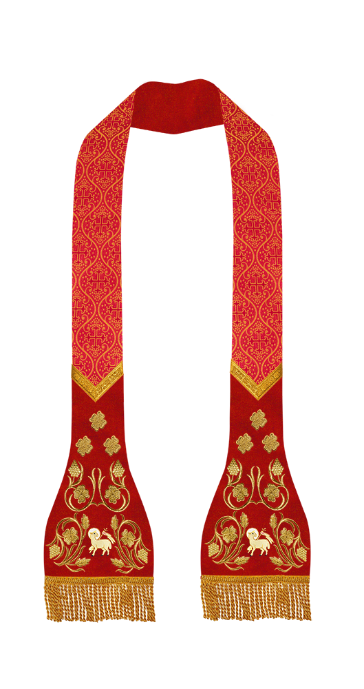 Roman Stole with grapes embroidery