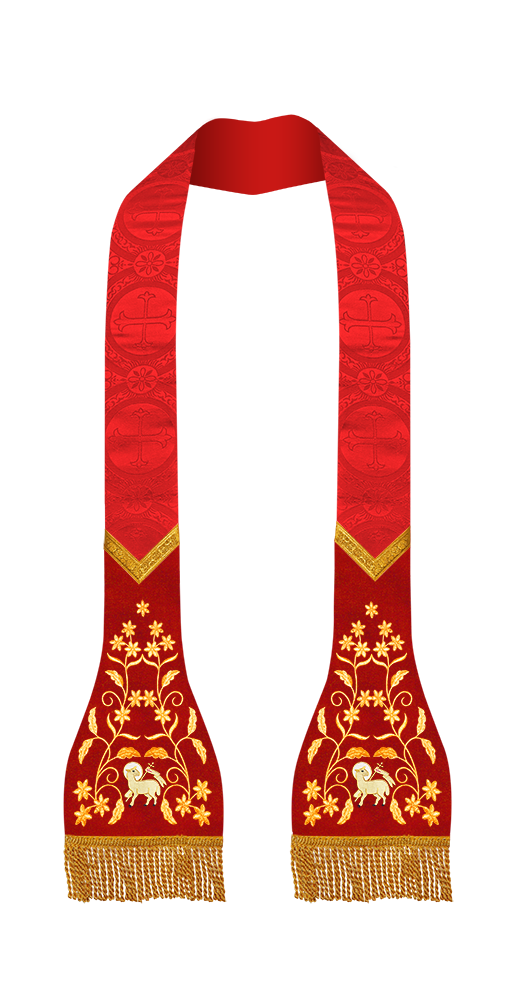 Roman Stole with Floral design