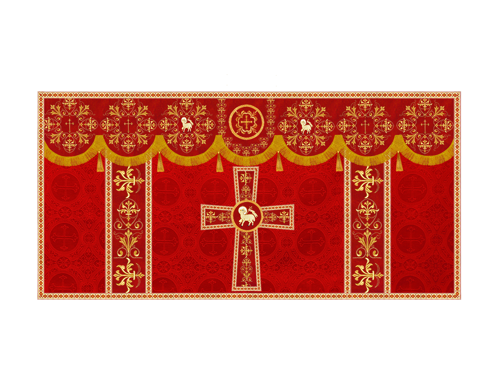 Altar Cloth with Spiritual Motif and Trims