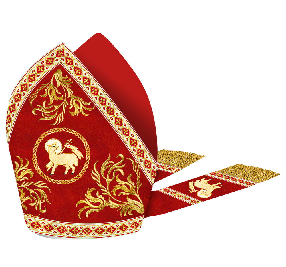 Roman Mitre with Liturgical motif and Trims