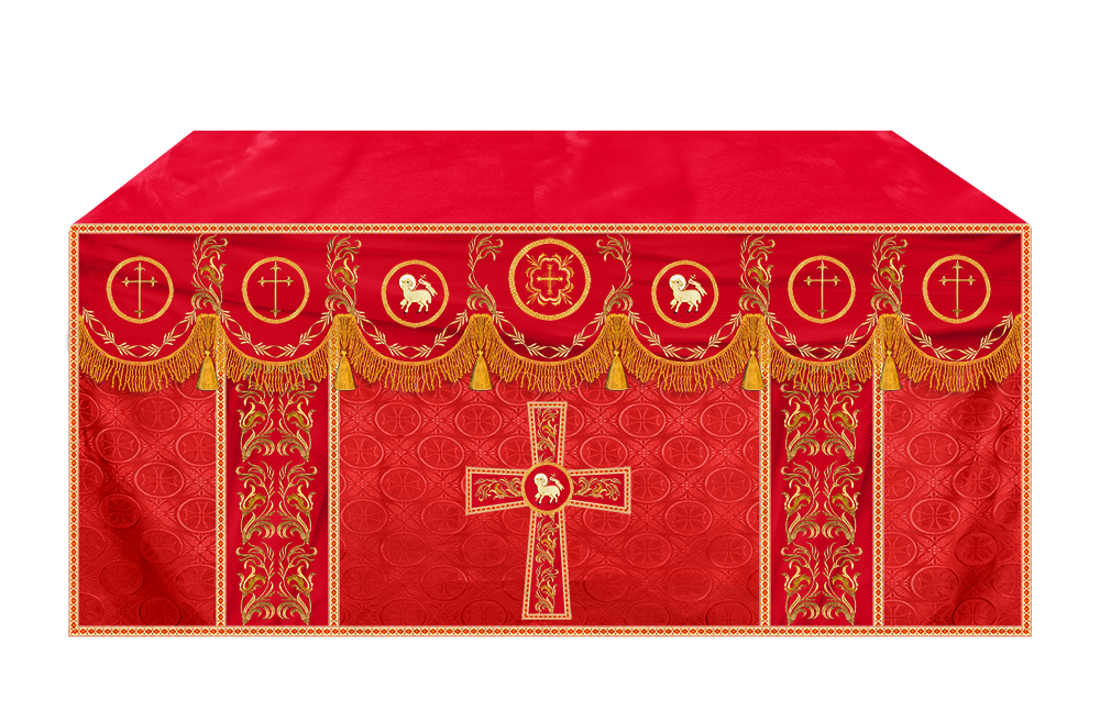 Handmade Church Altar Cloth with Traditional Embroidery