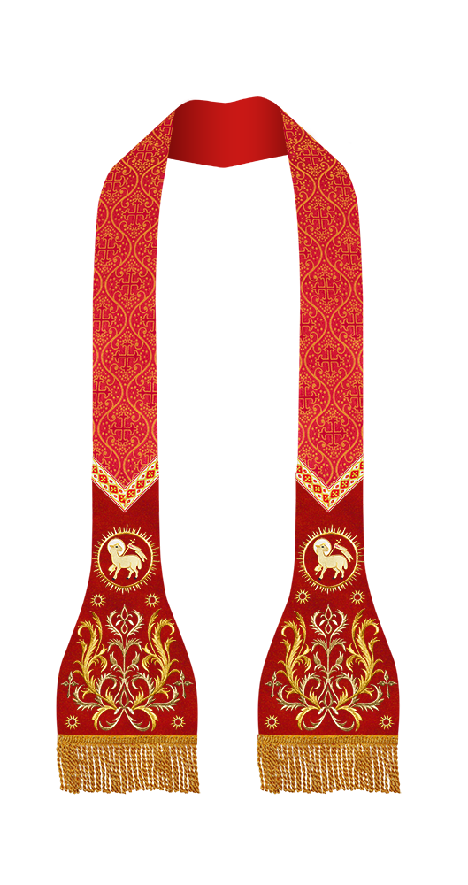 Roman Stole with Braided Embroidery