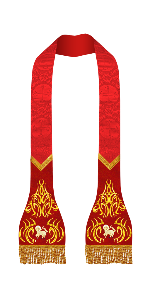 Roman Stole with Spiritual motif