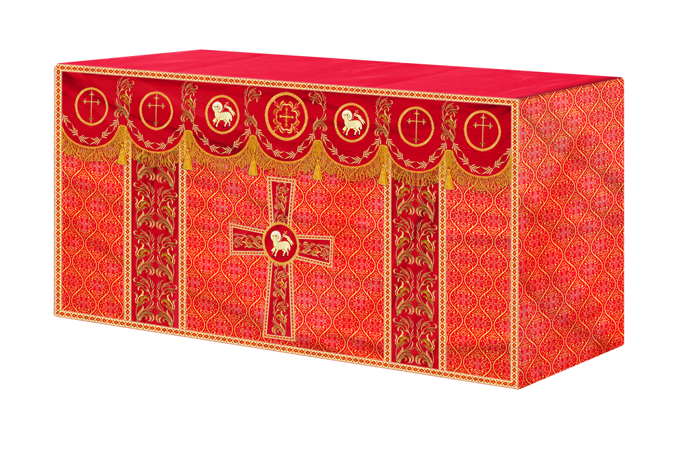 Altar Cloth with Liturgical Motif and Trims