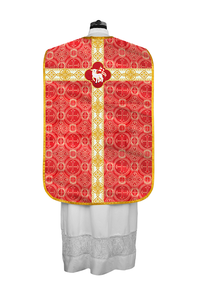 Vestimenta con espalda de violín y motivo bordado 