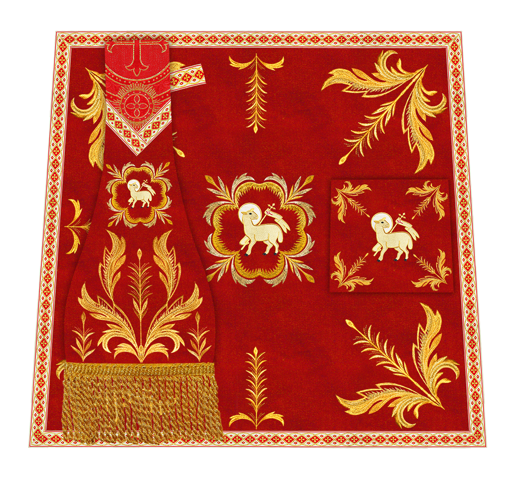 Borromean Chasuble Vestment With Liturgical Trims