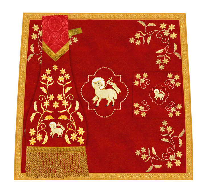 Altar Cloth with Fine Embroidery and Spiritual Motif
