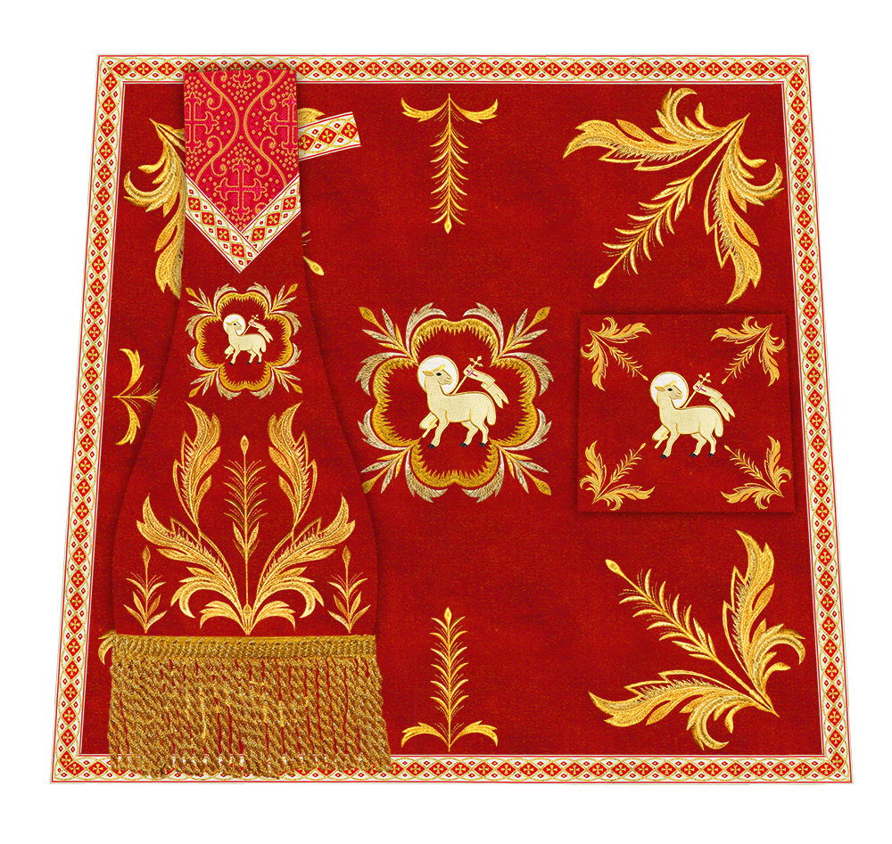 Borromean Chasuble Vestment With Liturgical Trims