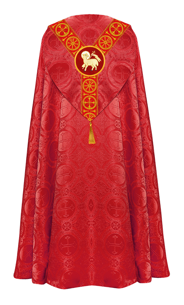 Gothic Cope Vestment with Y Type Embroidered Motif