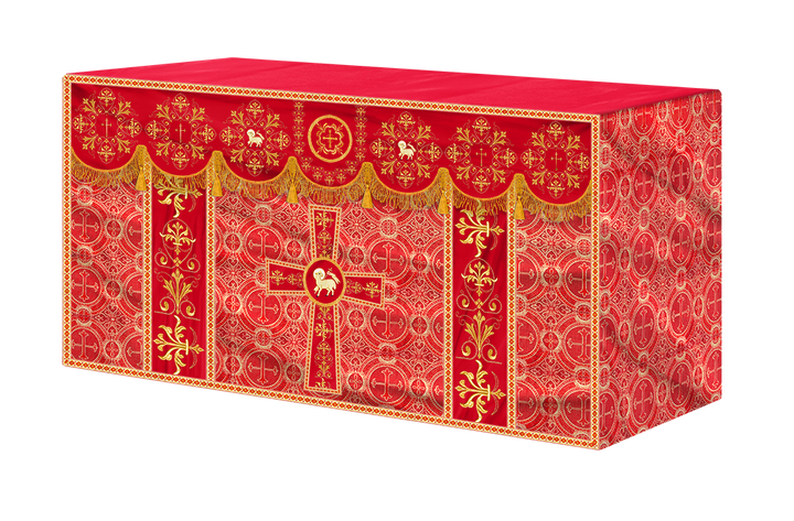 Altar Cloth with Spiritual Motif and Trims