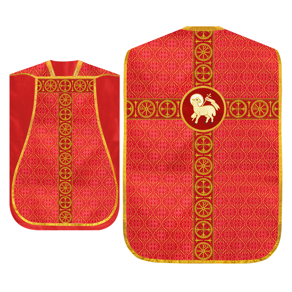 Roman Chasuble with Adorned Orphrey