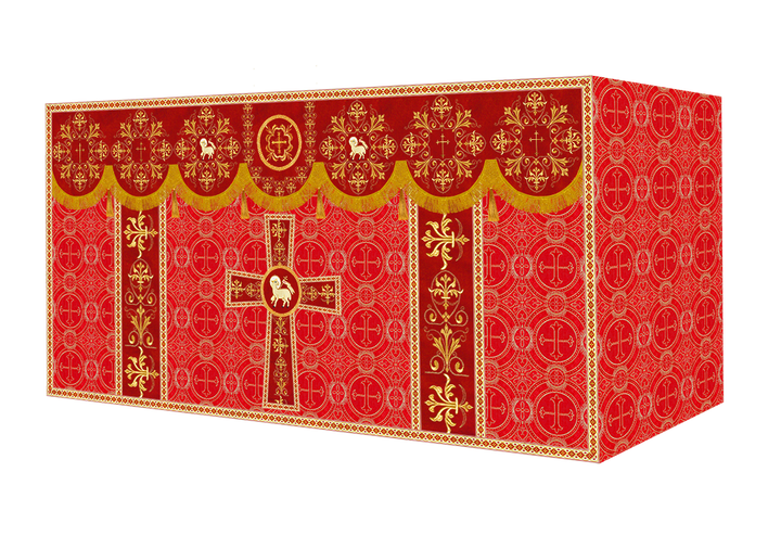 Altar Cloth with Spiritual Motif and Trims