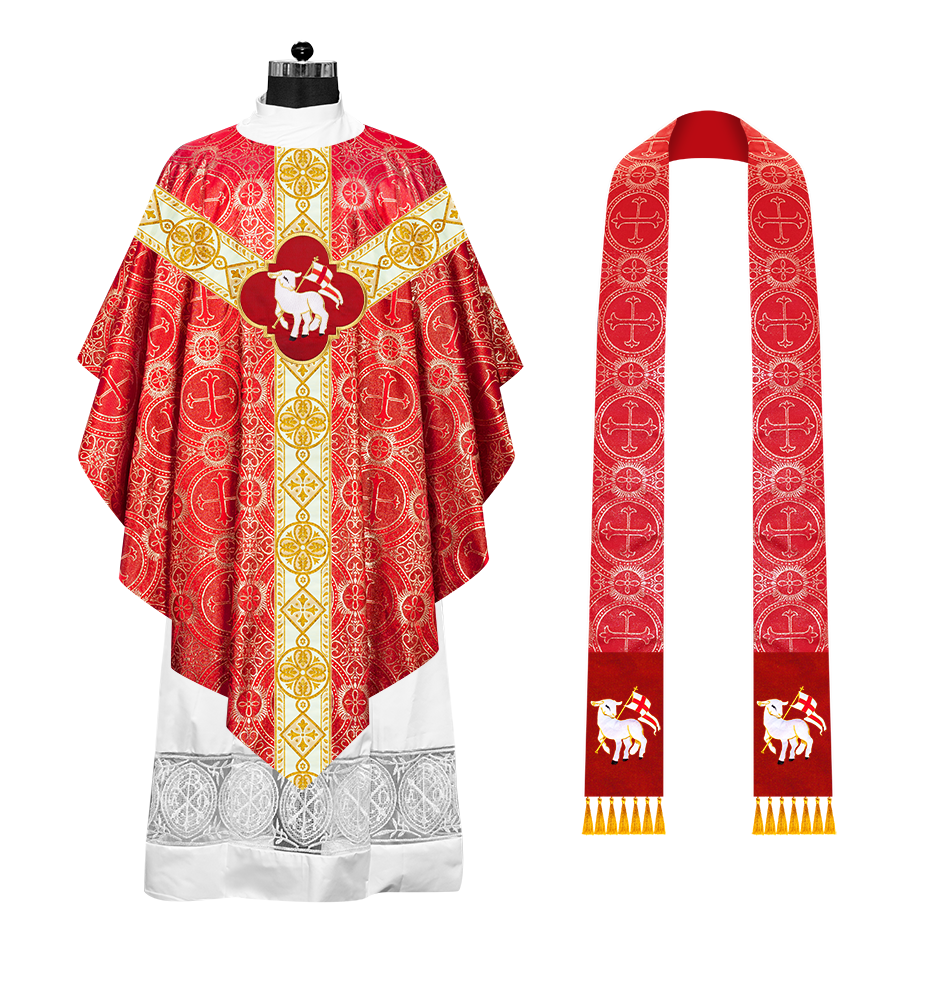 Ornate Liturgical Pugin Chasuble Vestment