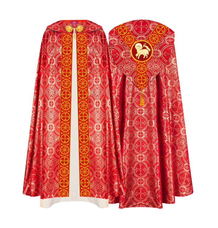 Gothic Cope Vestment with Y Type Embroidered Motif