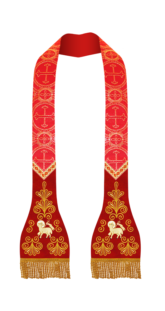 Set of Four Spiritual Embroidered Roman Stole