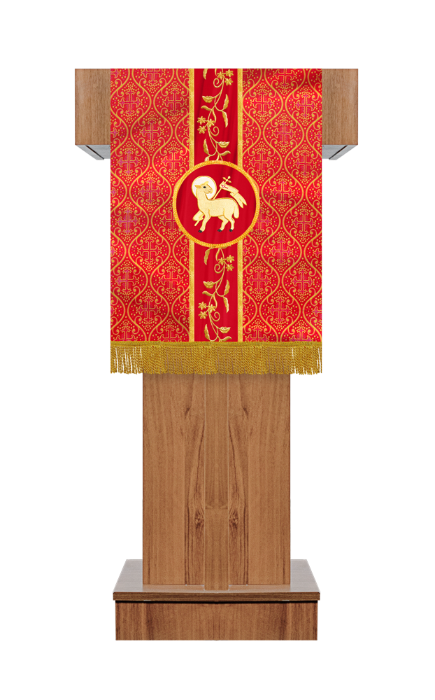 Pulpit/Lectern with Adorned Floral Trim