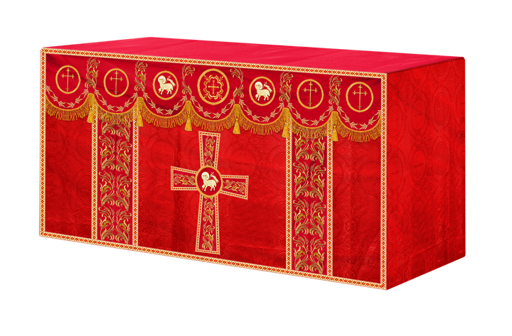Altar Cloth with Liturgical Motif and Trims