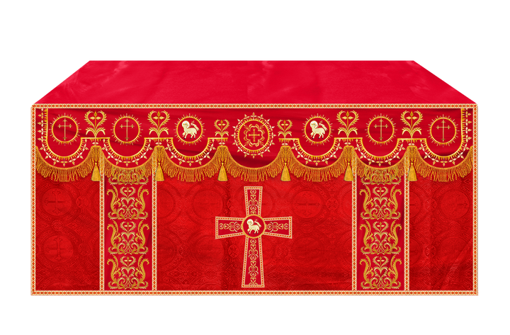 Communion Table Cloth with Embroidered Trims