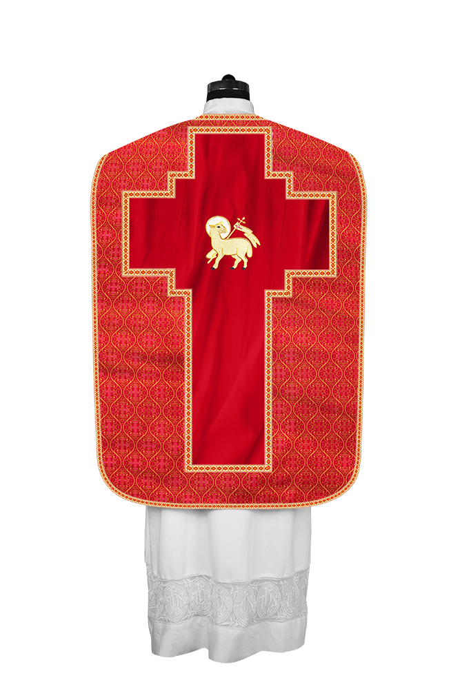 Roman chasuble with Motif and Trims