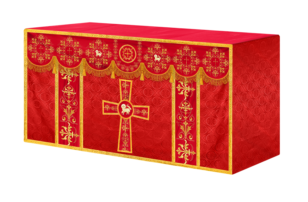 Exquisite Altar Cloth with Intricate Embroidery