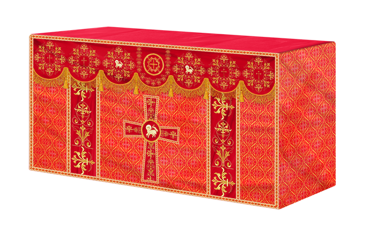 Altar Cloth with Spiritual Motif and Trims