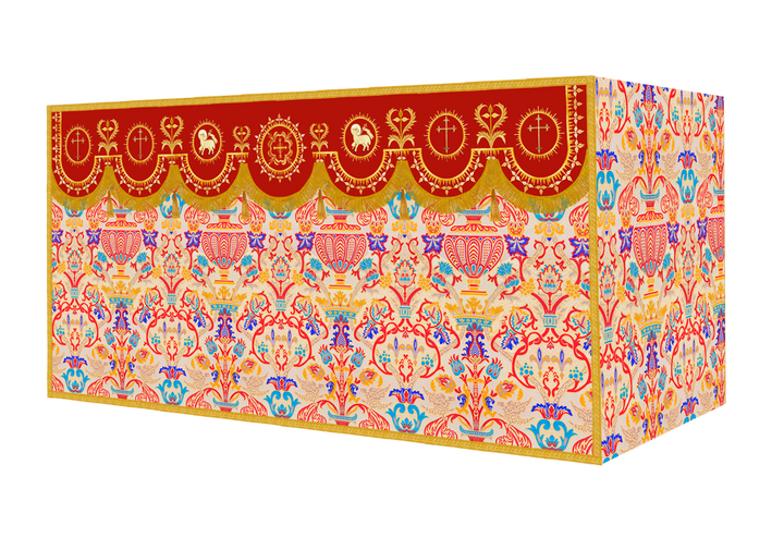 Tapestry Altar Cloth with Woven Braids