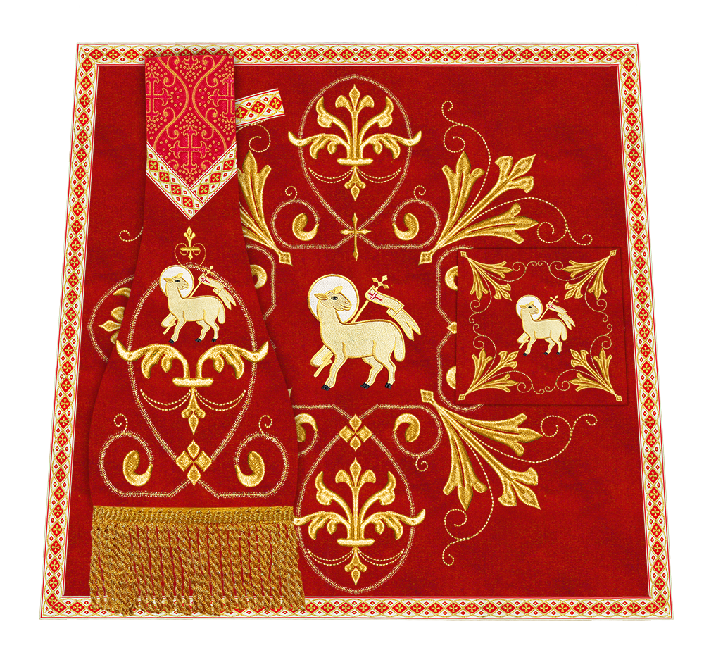 Spiritual Embroidery Mass Set Vestment