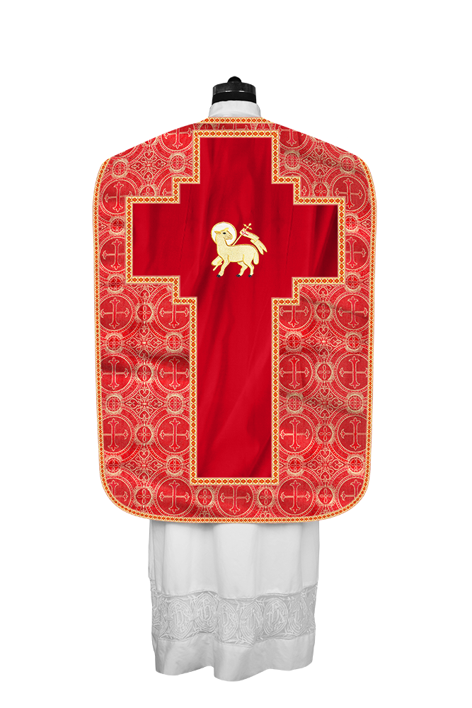 Roman chasuble with Motif and Trims