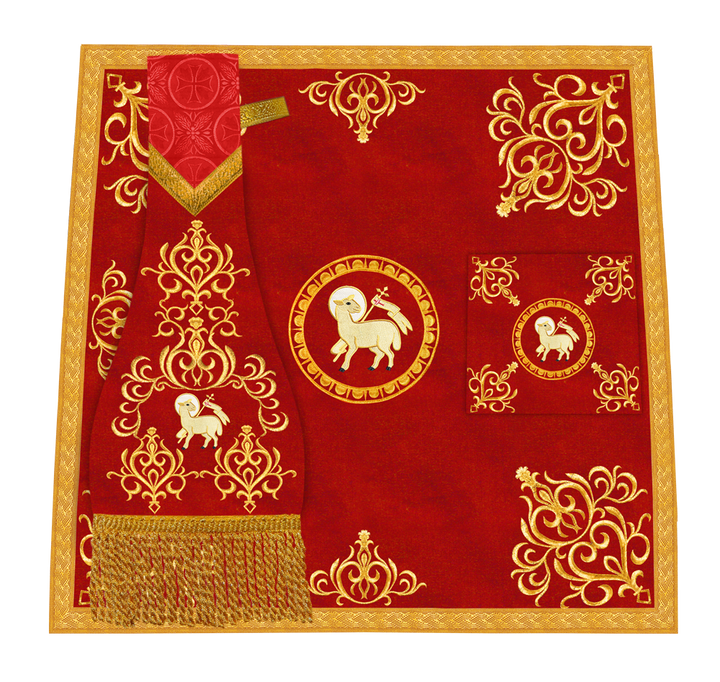Embroidered Mass Set with Liturgical Motif