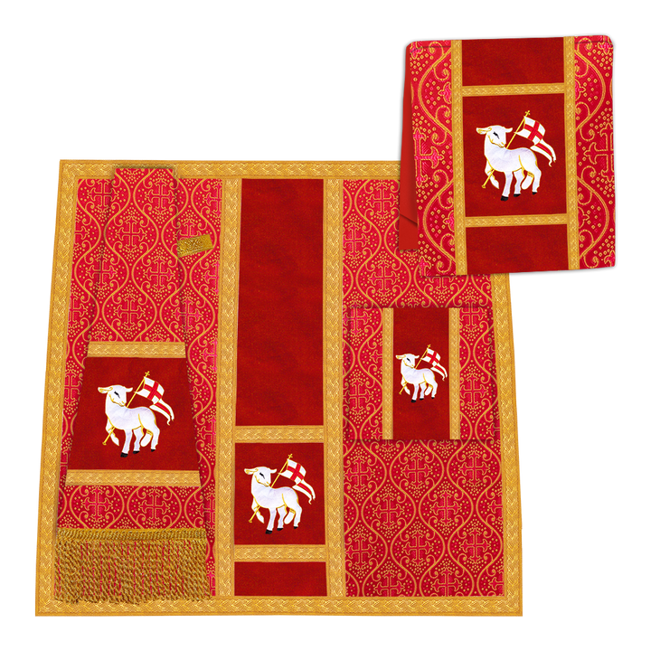 Vestimentas de casulla romana con orfebrería trenzada 