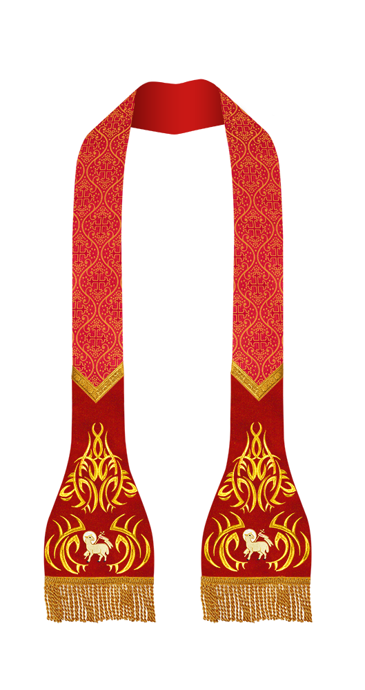 Roman Stole with Spiritual motif