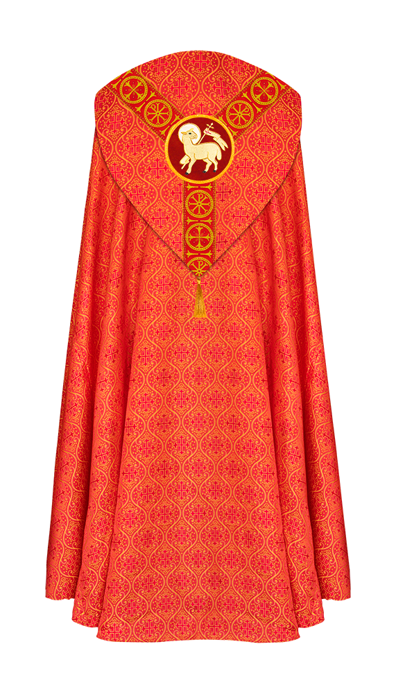 Gothic Cope Vestment with Y Type Embroidered Motif