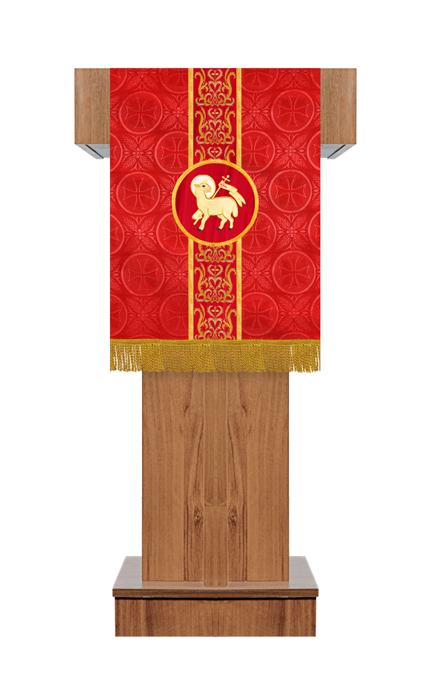 Traditional Pulpit Hanging with Detailed Embroidery