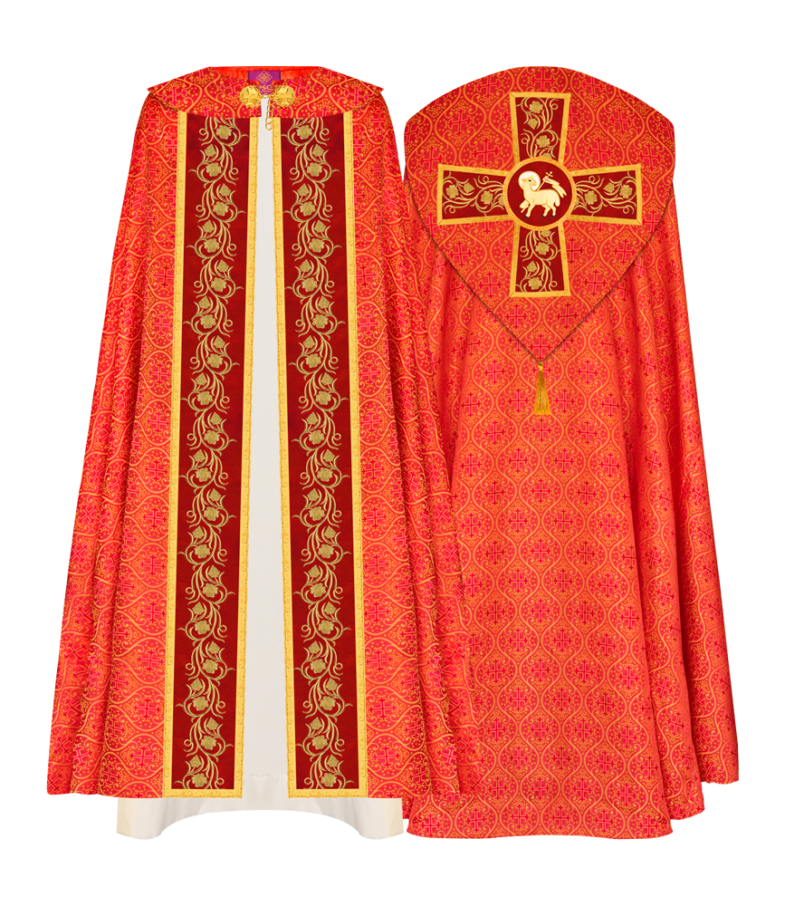 Gothic Cope Vestment with Ornate Embroidery