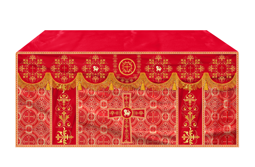 Altar Cloth with Spiritual Motif and Trims