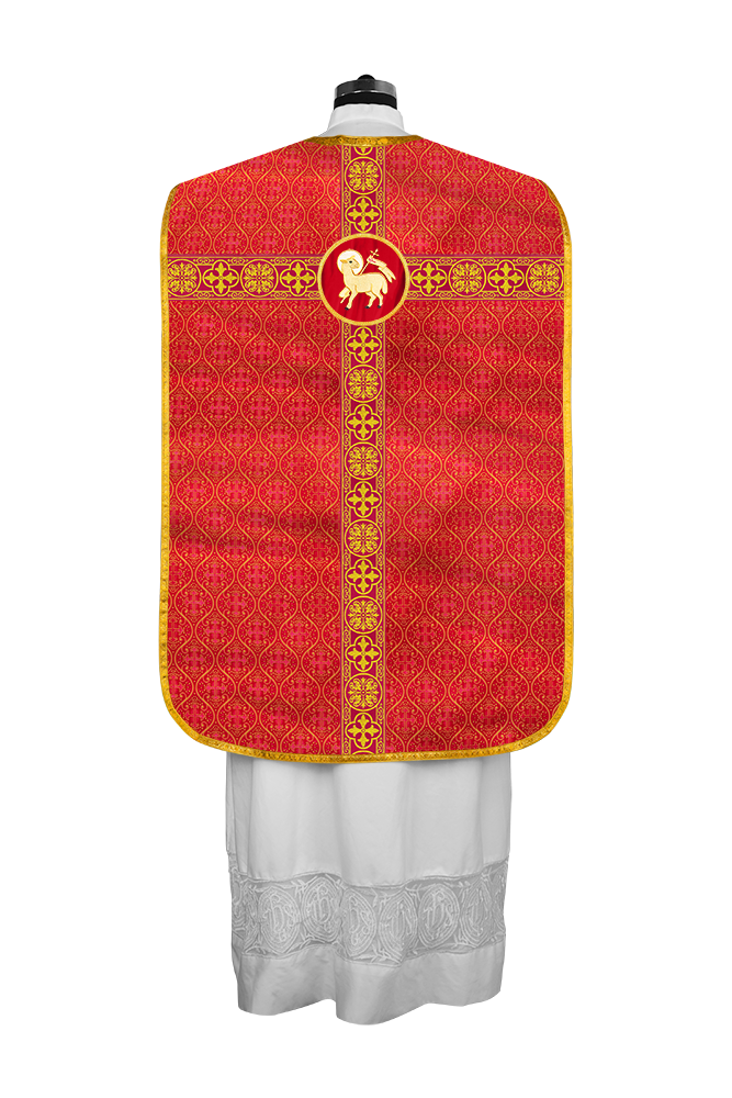 Vestidura con espalda de violín con motivo y ribetes trenzados tejidos 