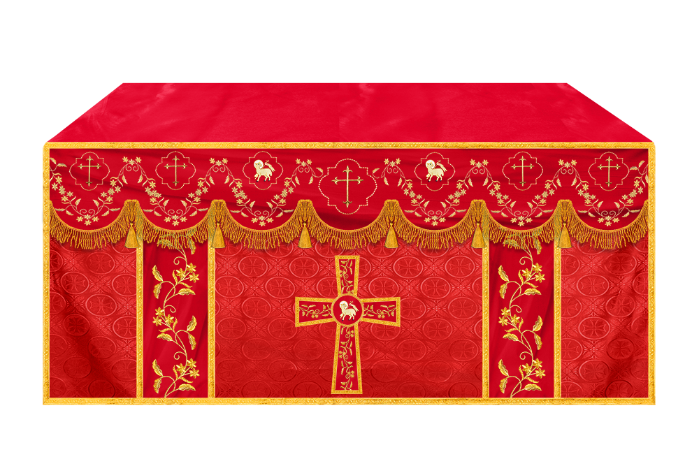 Altar Cloth with Fine Embroidery and Spiritual Motif